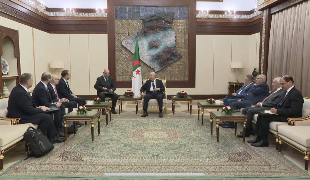 نائب رئيس مجلس الوزراء وزير الشؤون الخارجية البولندي في ضيافة الرئيس تبون