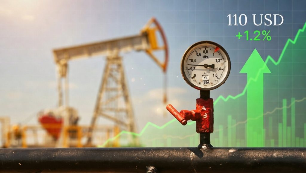 النفط يرتفع 1.2 بالمئة ليتداول فوق 110 دولارات للبرميل