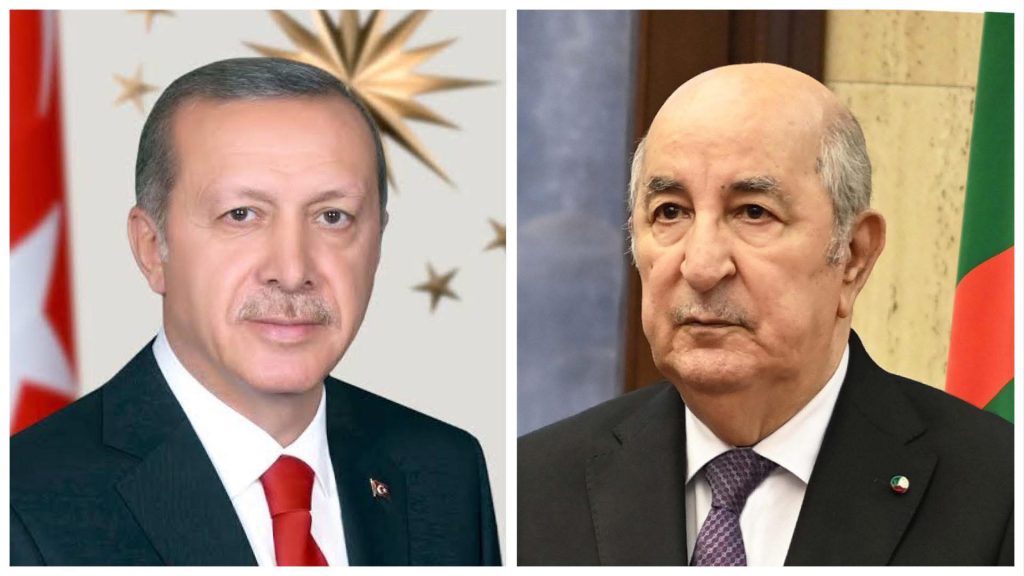 علاقات متينة وآفاق واعدة.. الرئيس تبون وأردوغان يتبادلان التهاني ويبحثان التعاون