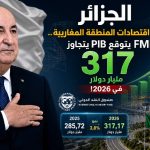 الجزائر أقوى اقتصادات المنطقة المغاربية.. FMI يتوقع PIB يتجاوز 317 مليار دولار في 2026!