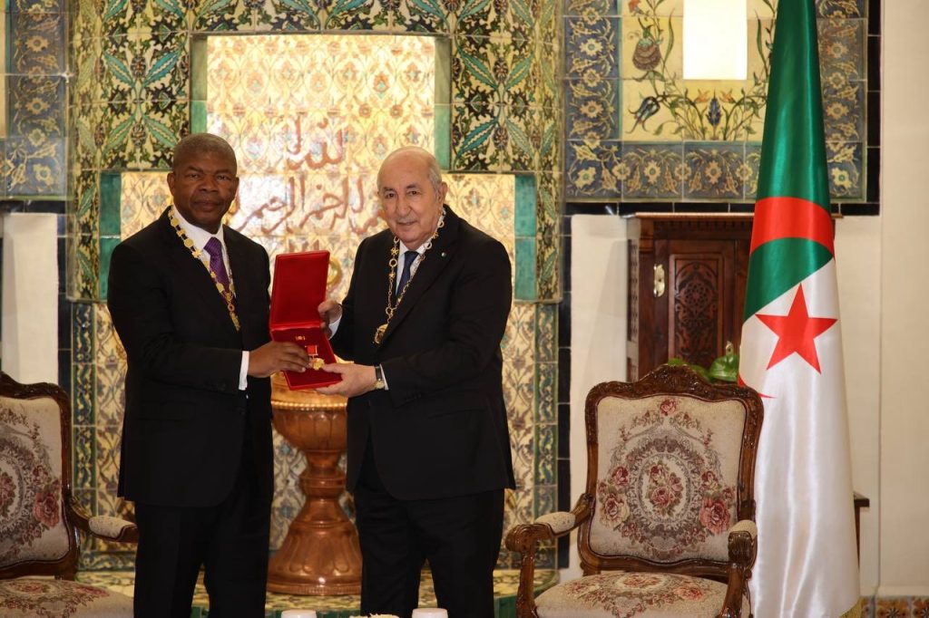 Angolan President Awards Tebboune the Order of Agostinho Neto