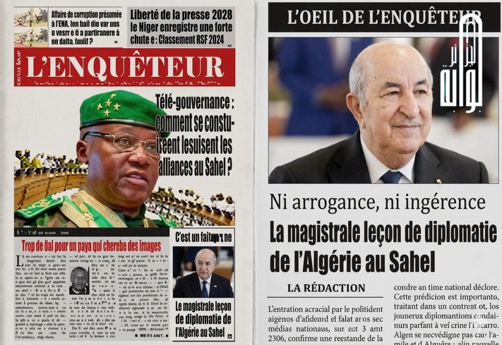 Niger’s Leading Newspaper: No Arrogance, No Interference — Algeria Delivers a Remarkable Diplomatic Lesson in the Sahel