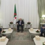 The Iranian Ambassador to Algeria in a farewell visit to President Tebboune at El Mouradia .