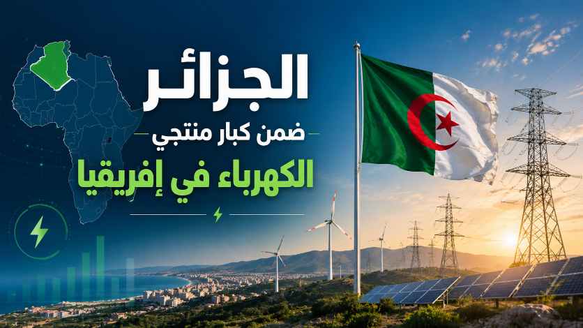 الجزائر ضمن كبار منتجي الكهرباء في إفريقيا