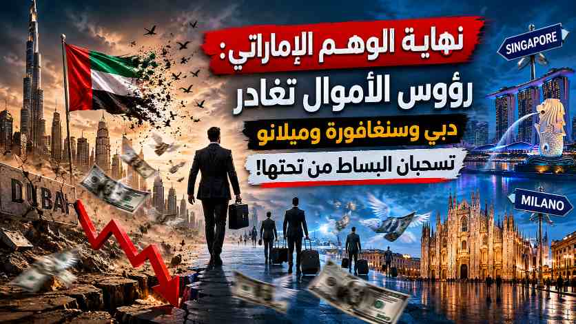 نهاية الوهم الإماراتي .. رؤوس الأموال تغادر دبي وسنغافورة وميلانو تسحبان البساط من تحتها