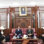 An Italian parliamentary delegation on an official visit to Algeria