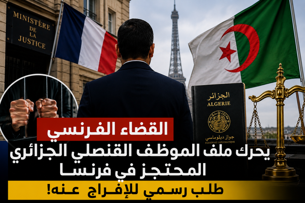 القضاء الفرنسي يحرك ملف الموظف القنصلي الجزائري المحتجز في فرنسا..طلب رسمي للإفراج عنه!