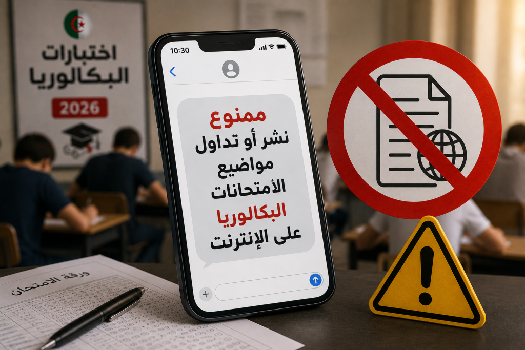 إمتحانات البكالوريا 2026.. وزارة التربية الجزائرية تحذر!