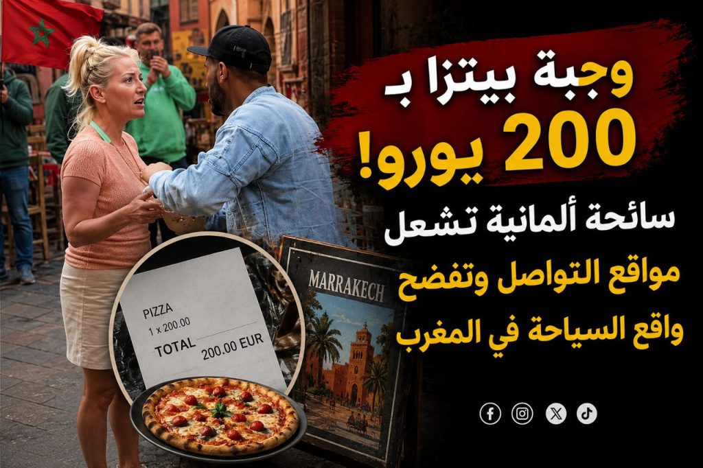 وجبة بيتزا بـ 200 يورو!..سائحة ألمانية تشعل مواقع التواصل وتفضح واقع السياحة في المغرب