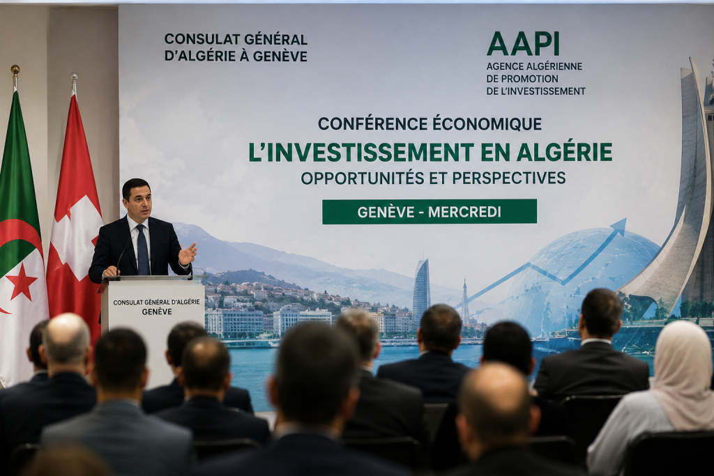 Algérie : une conférence économique à Genève pour promouvoir l’investissement et mobiliser la diaspora