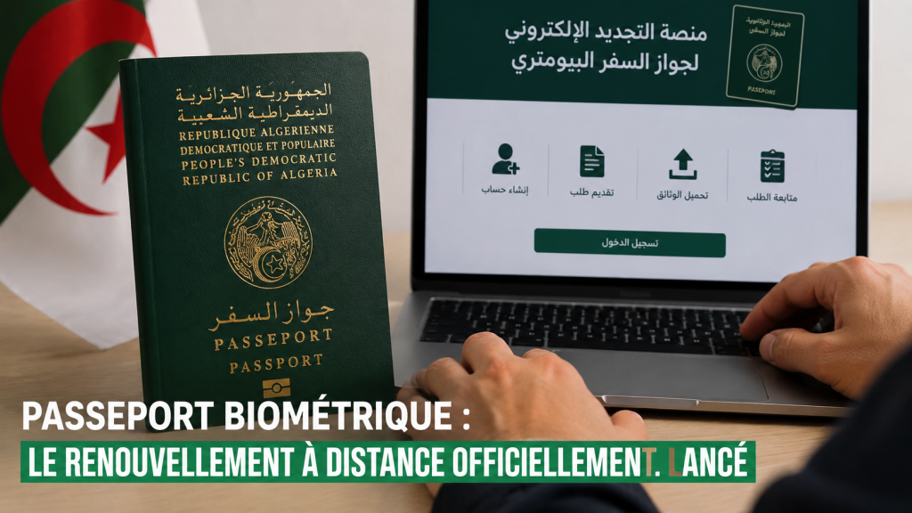 Passeport biométrique : l’Algérie lance enfin le renouvellement à distance pour sa diaspora