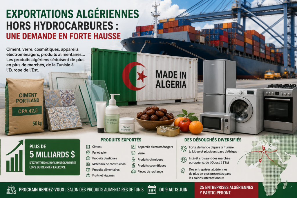 Exportations : les produits algériens séduisent de plus en plus les marchés étrangers