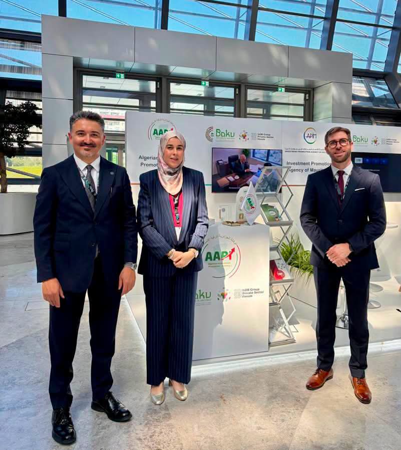 الوكالة الجزائرية لترقية الاستثمار تشارك في الاجتماعات السنوية للبنك الإسلامي للتنميةبباكو