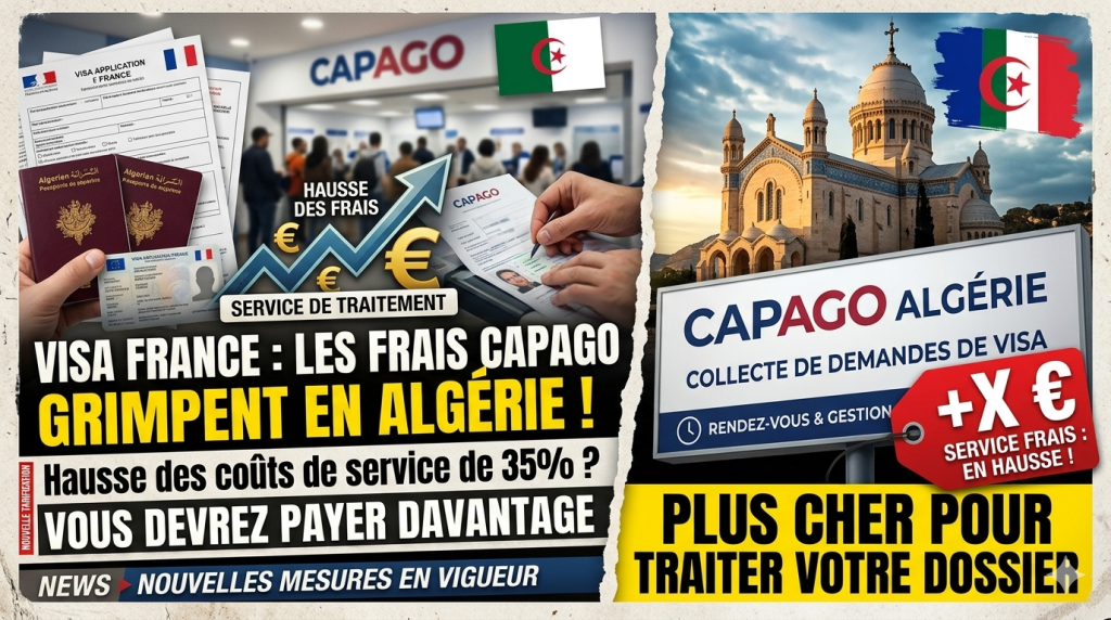 Visa France : Capago Algérie annonce une hausse des frais de service