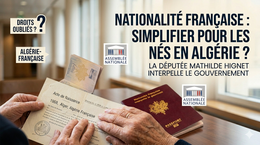 Une députée française veut faciliter l&rsquo;accès pour les personnes nées en Algérie avant 1962
