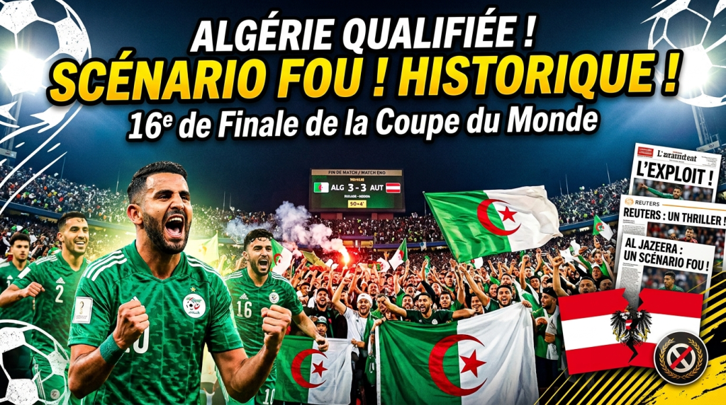 « Un scénario fou » : la presse internationale salue l&rsquo;exploit historique de l&rsquo;Algérie