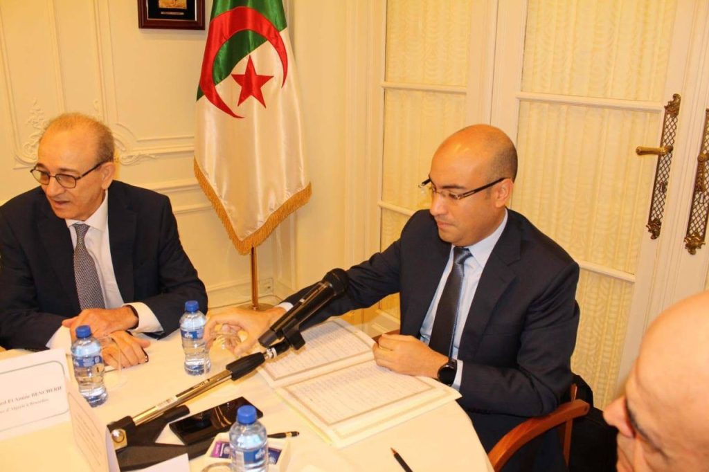 سفيان شايب يعقد إجتماع عمل وتنسيق مع رؤساء المراكز القنصلية لمنطقة أوروبا الشمالية ببروكسل