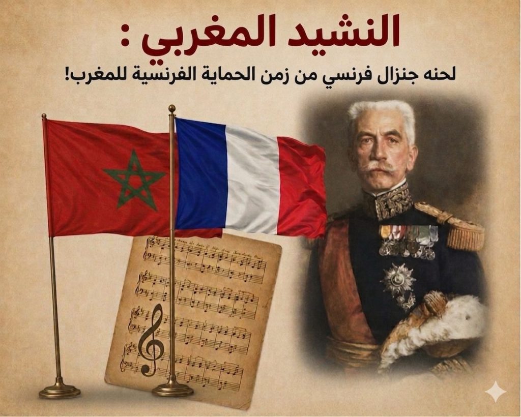 الإعلام الفرنسي يستذكر قصة النشيد المغربي.. لحنه جنرال فرنسي من زمن الحماية الفرنسية ! فماالقصة؟