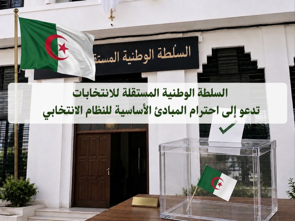 السلطة الوطنية المستقلة للانتخابات تدعو إلى احترام المبادئ الأساسية للنظام الانتخابي