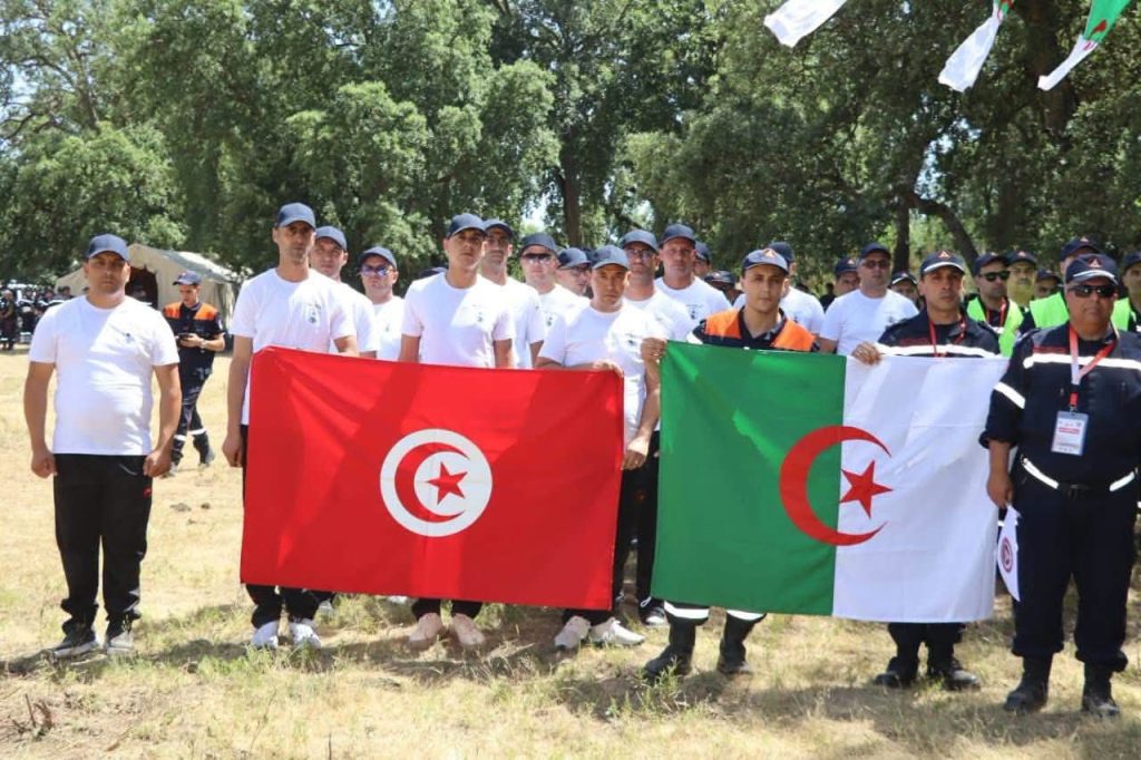 فعاليات الجولة الدولية للمشي الجبلي المنظمة بغابة المزرعة بسوق أهراس.