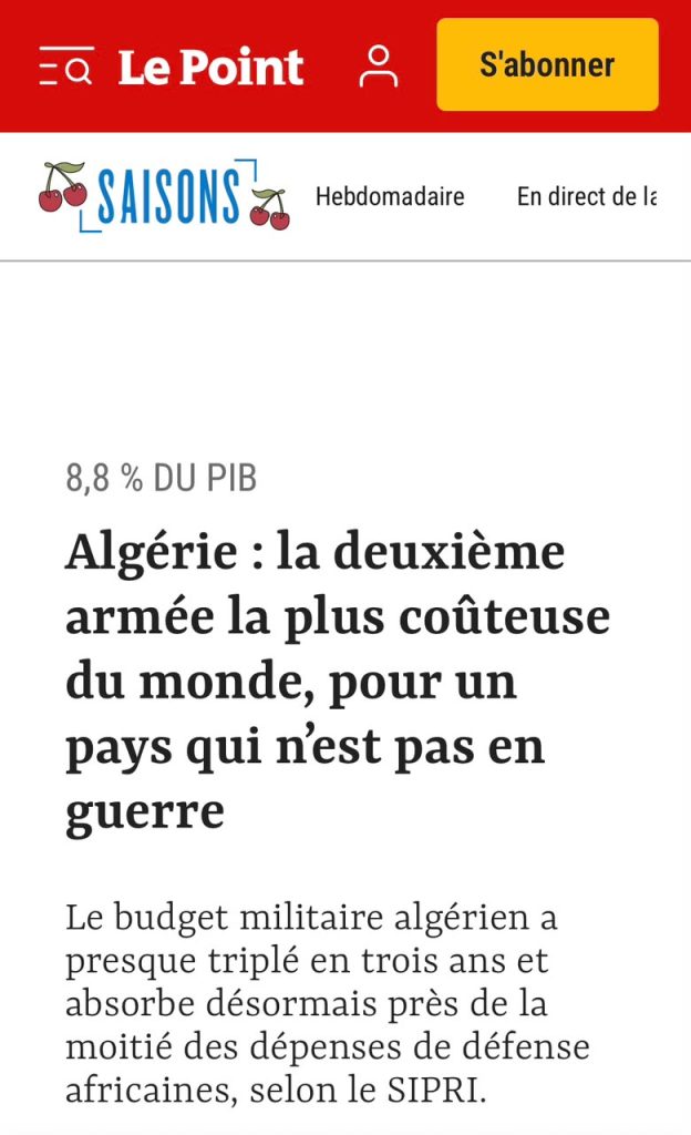 حين تتحول الجزائر إلى هوس إعلامي.. Le” Point” تتجاوز الخطوط الحمراء!