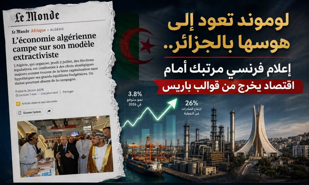 لوموند تعود إلى هوسها بالجزائر..إعلام فرنسي مرتبك أمام اقتصاد يخرج من قوالب باريس