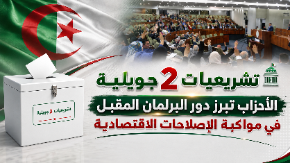 تشريعيات 2 جويلية: الأحزاب تبرز دور البرلمان المقبل في مواكبة الإصلاحات الاقتصادية