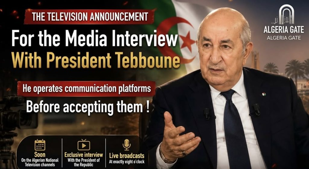 Tebboune’s Pre-Released Interview Excerpts Highlight Algeria’s Stance on Sovereignty Regional Security, and Foreign Relations