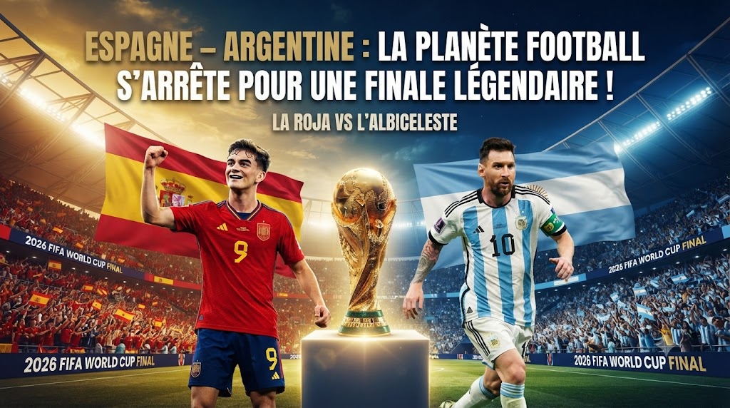Espagne – Argentine : la planète football s’arrête pour une finale légendaire !