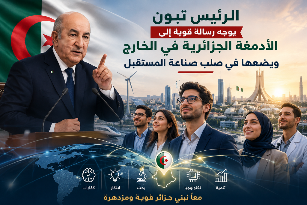 تبون يوجه رسالة قوية إلى الأدمغة الجزائرية في الخارج ويضعها في صلب صناعة المستقبل