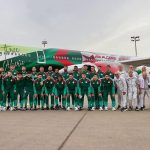 بعثة المنتخب الجزائري تحط بمطار هواري بومدين ظهر اليوم