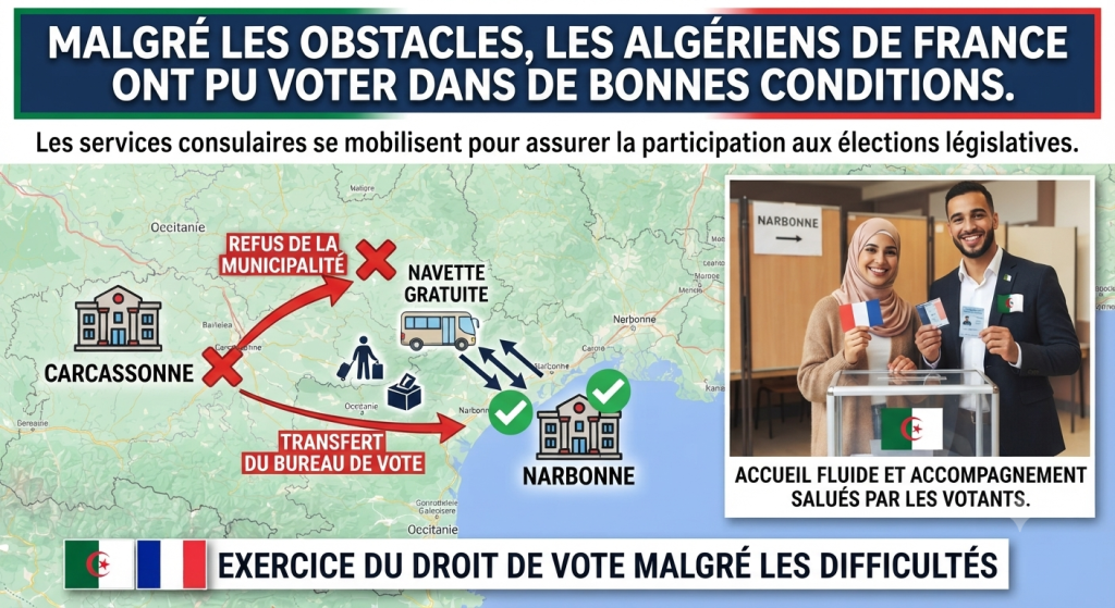 Malgré les obstacles, les Algériens de France ont pu voter dans de bonnes conditions