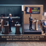 Malgré sa condamnation, Marine Le Pen reste dans la course à l&rsquo;Élysée