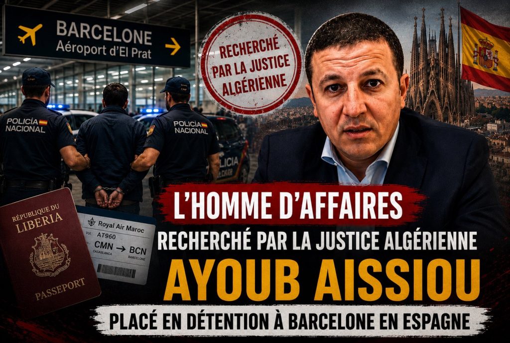 L’homme d’affaires algérien Ayoub Aissiou arrêté à Barcelone à son retour du Maroc
