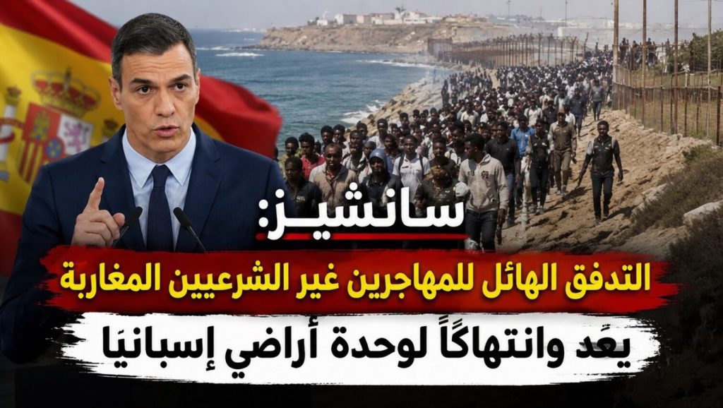 سانشيز: التدفق الهائل للمهاجرين غير الشرعيين المغاربة يعد هجوما وانتهاكا لوحدة أراضي إسبانيا!