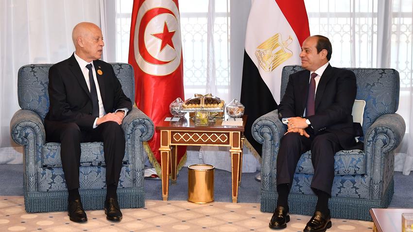 قيس سعيد مخاطبا السيسي : الحركة الصهيونية العالمية تسعى لإسقاط الدول