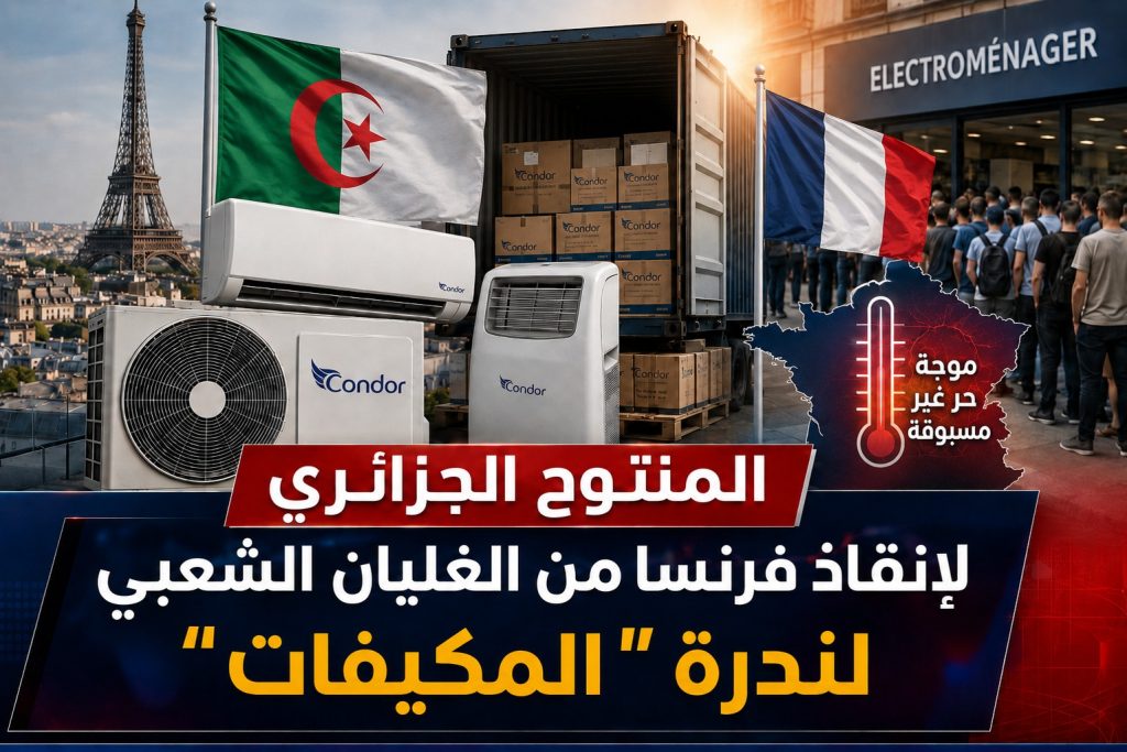 المنتوج الجزائري لانقاذ فرنسا من الغليان الشعبي لندرة” المكيفات “