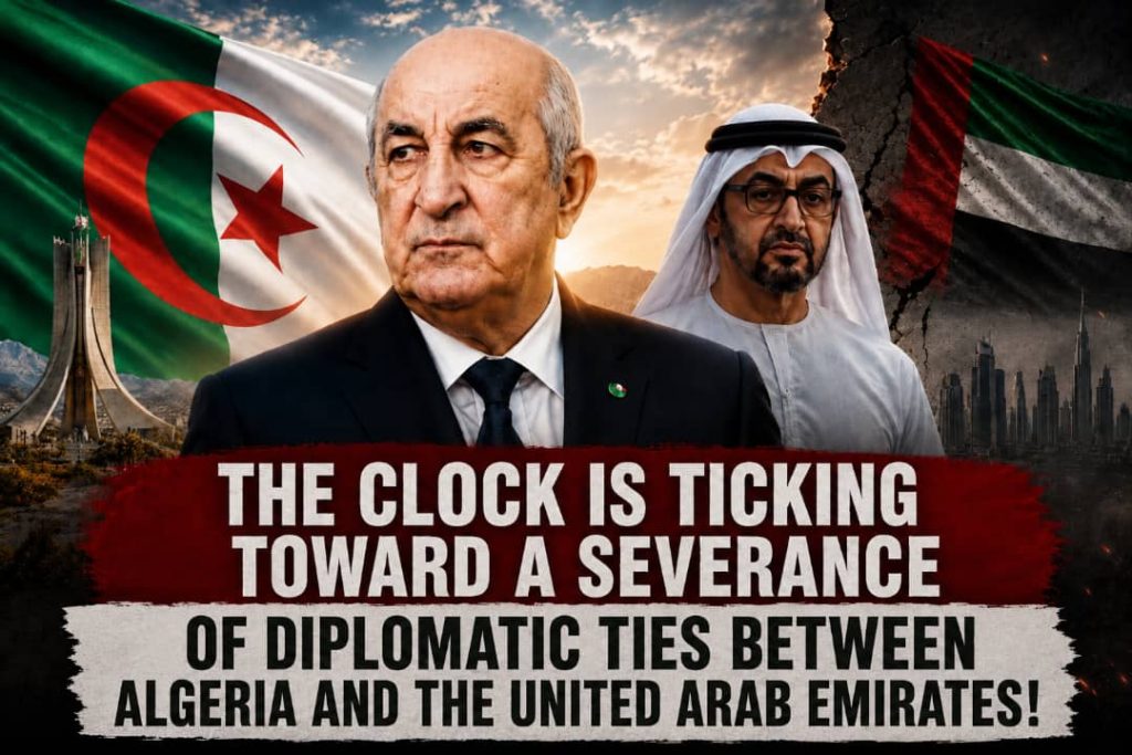 The clock is ticking toward a severance of diplomatic ties between Algeria and the United Arab Emirates!