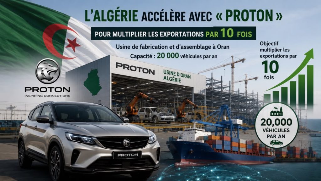 L’Algérie rejoint le plan « Proton » de Proton Holdings pour multiplier ses exportations par dix : un projet d’usine de 20 000 véhicules à Oran à l’étude