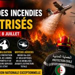 Algérie : 97 % des incendies maîtrisés grâce à une mobilisation exceptionnelle des secours