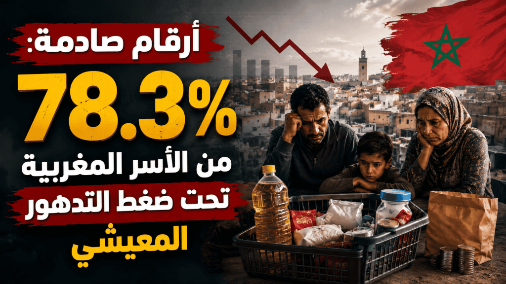 أرقام رسمية صادمة: 78.3% من الأسر المغربية تحت ضغط التدهور المعيشي