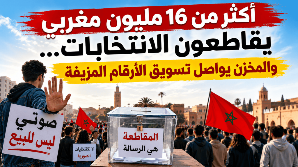 أكثر من 16 مليون مغربي يقاطعون الانتخابات… والمخزن يواصل تسويق الأرقام المزيفة