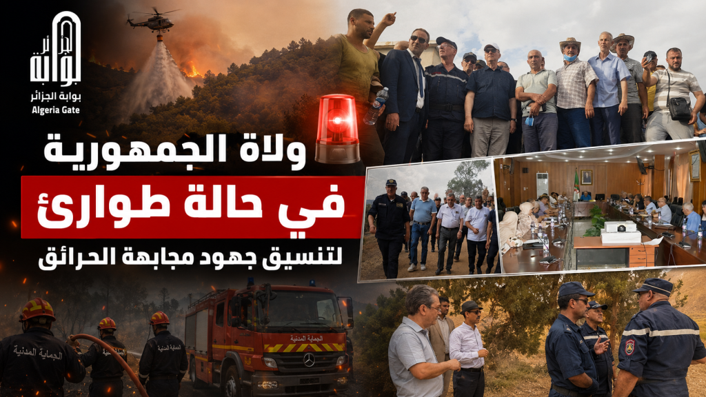 ولاة الجمهورية في حالة طوارئ  لتنسيق جهود مجابهة الحرائق
