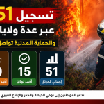 تسجيل 51 حريقًا عبر عدة ولايات جزائرية و الحماية المدنية تواصل عمليات الإخماد