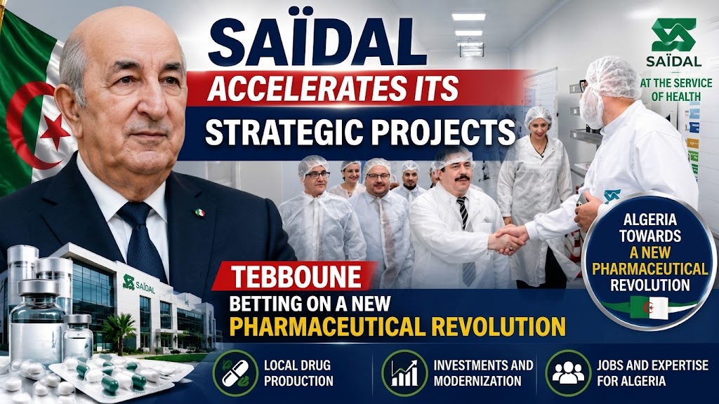 Saidal Accelerates Strategic Projects: Tebboune Bets on a New Pharmaceutical Revolution