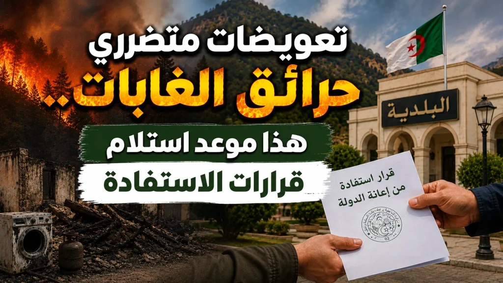 تعويضات متضرري حرائق الغابات.. هذا موعد استلام قرارات الاستفادة