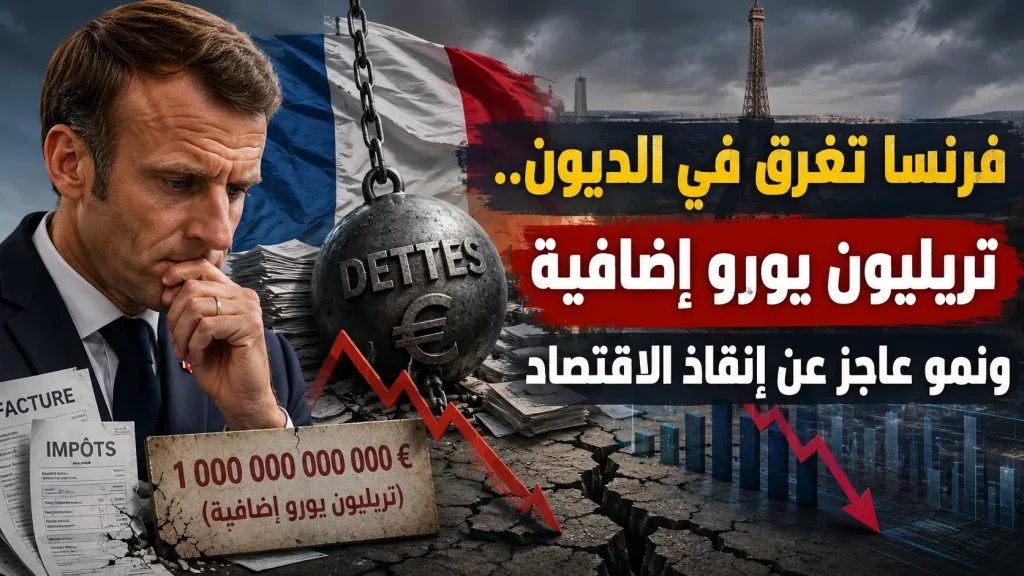 فرنسا تغرق في الديون.. تريليون يورو إضافية ونمو عاجز عن إنقاذ الاقتصاد