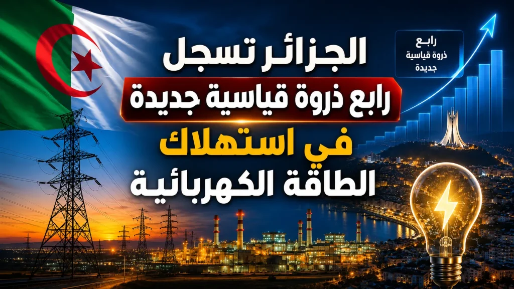 الجزائر تسجل رابع ذروة قياسية جديدة في استهلاك الطاقة الكهربائية