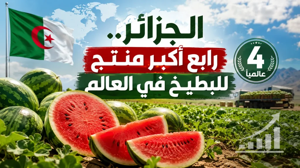 الجزائر.. رابع أكبر منتج للبطيخ في العالم
