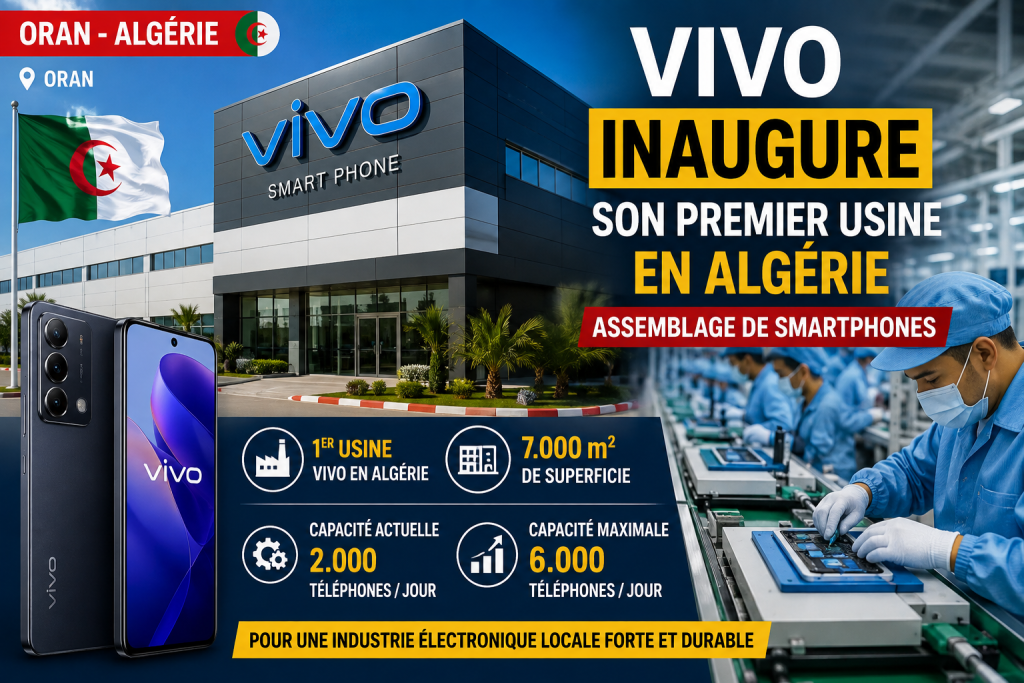 Vivo inaugure son premier site d’assemblage de smartphones en Algérie